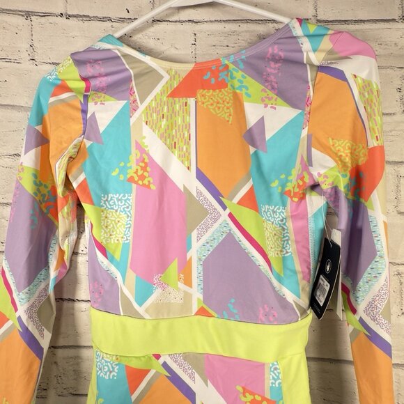 BODY GLOVE Colorbox Wave Size Small Long Sleeve One Piece Rash Guard Swimsuit - Picture 8 of 11